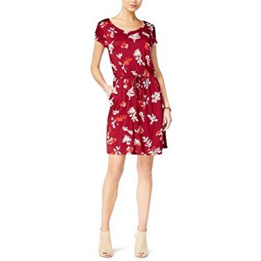 Imagem de Lucky Brand Vestido feminino de flor silvestre, Merlot Multi, XP