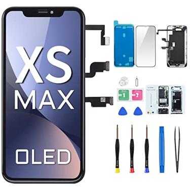 Imagem de DGSCSMY [OLED] Substituição de tela para iPhone Xs Max de 6,5 polegadas com alto-falante frontal Sensor de proximidade OLED 3D Touch Display digitalizador conjunto completo ferramentas de reparo vidro