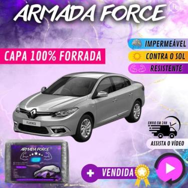 Imagem de Capa Cobrir Carro Fluence 100% Forrada Armada Force 100% Impermeável F