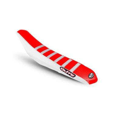 Imagem de Capa de Banco GUTS Honda - Lado Branco, Centro vermelho com Friso Bran