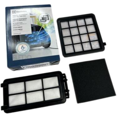 Imagem de Kit Filtros Hepa Espumado Original Aspirador de Pó Electrolux Easybox 