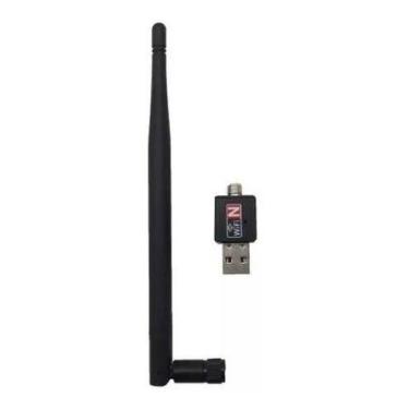 Imagem de Adaptador Antena Wifi 1200mbps Externa Pc Notebook Smart Nf - WiFi N, 