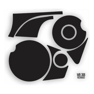 Imagem de Adesivo Protetor De Motor 3d Fan/titan 150 Preto - Resitank