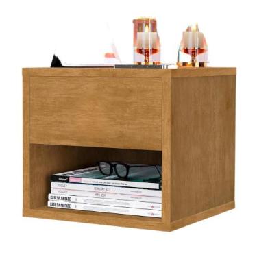 Imagem de Mesa De Cabeceira Suspensa Mudo Box Quarto Cama Lalá Nature - J & A