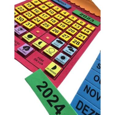 Imagem de Painel Escolar Chamada do Dia e Calendário do Ano - CRIATIVA MATERIAIS