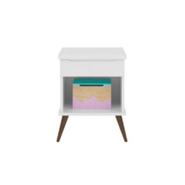 Imagem de Mesa de Apoio Infantil Bebê Rêtro Melinda Branco - Phoenix Baby