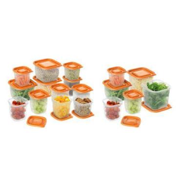 Imagem de Conjunto de Potes de Plástico Laranja 18 Unidades Continental, Não se 