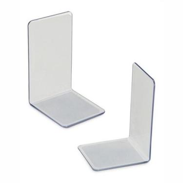 Imagem de Bibliocanto Suporte Apoio Livro Aparador Lateral Par Cristal - Indústr