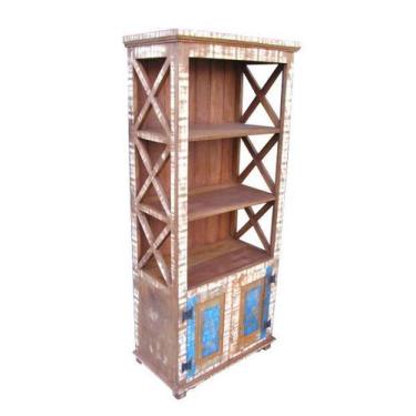 Imagem de Estante Rústica Mérida em Madeira de Demolição - Cód 2354 - Barrocarte