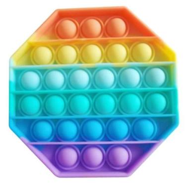 Imagem de Fidget Toys Hand Spinner Anti Stress Pop It Bolha Colorido - Brinquedo
