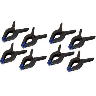 Imagem de Kit 8 Grampos Sargento Madeira Marceneiro Aperto Rápido 4Pol - Rayco