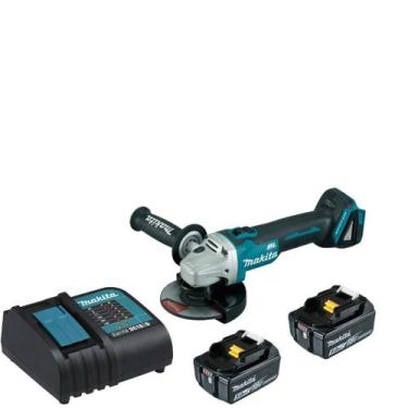Imagem de Esmerilhadeira Angular 18v Dga504 + 2 Baterias 5ah + Carregador - MAKI