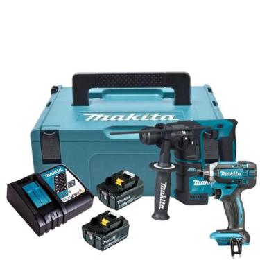 Imagem de Combo Martelete DHR171 + Parafusadeira DTD152 18v Makita Bivolt
