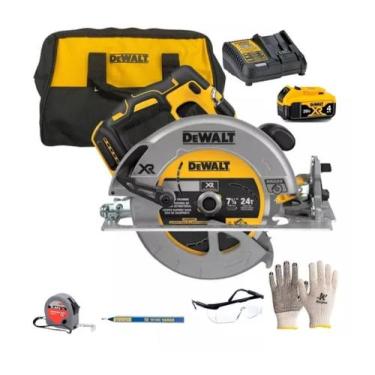 Imagem de Serra Circular A Bateria DeWalt Dcs570b Com bateria + Bolsa + kit Prot