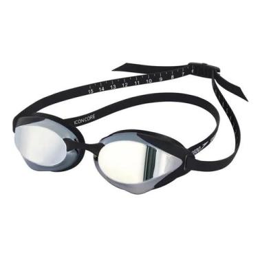 Imagem de Óculos de Natação Adulto Mirror Icon Core Speedo, Preto, Prata