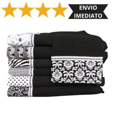 Imagem de 10 Unidades Pano De Prato Pé De Galinha Minimalista Top de Linha - Lh 