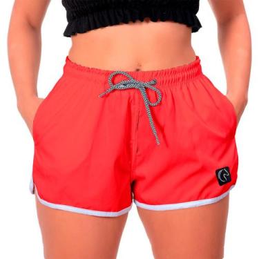 Imagem de Shorts Feminino Básico Moda Praia Casual Treino Academia Soltinho Seca
