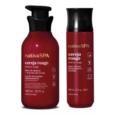 Imagem de Nativa SPA Cereja Rouge Kit, Loção Corporal e Splash de Banho, 400 ml e 200 ml