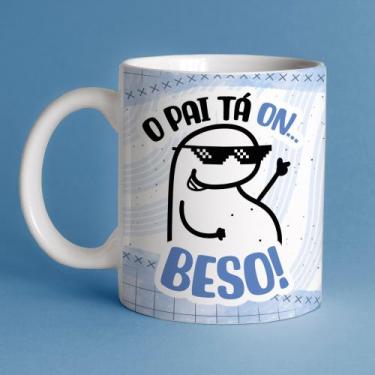 Imagem de Caneca porcelana  flork pais - o pai ta on beso 325ml - JAQUES PERSONA
