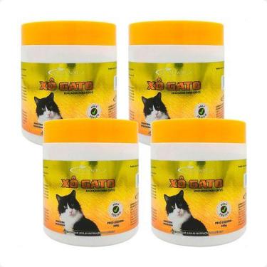 Imagem de 4 Xô Gato Quimiagri Educador Repelente De Gatos - 300g