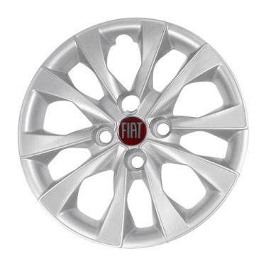Imagem de Calota Reposição 293CB Cubo Baixo 14 Prata Argo Mobi Palio V - Garagem