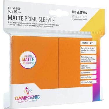 Imagem de Shield Gamegenic - Matte Prime Sleeves Cor:Laranja