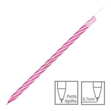 Imagem de Caneta Esferográfica CIS SPIRO 0.7mm Ponta Agulha - Unidade, ROSA