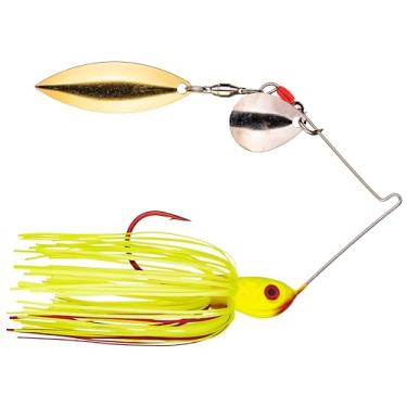 Imagem de Strike King (BB316CW-301SG) Isca de pesca Spinnerbait para sangramento, 301 - Chartreuse sangrento, 7 g, saia vermelha sangrenta