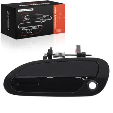 Imagem de A-Premium Maçaneta externa dianteira esquerda do lado do motorista com fechadura compatível com Honda Accord 1998 1999 2000 2001 2002 Sedan, preto liso, substituição # 72180-S86-K12, 72180-S86-K02YA