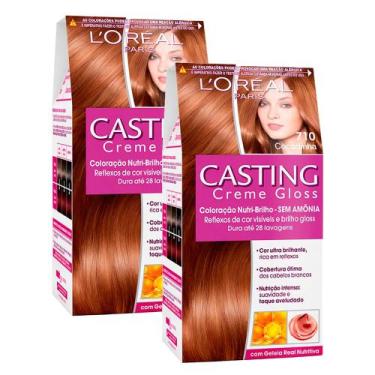 Imagem de Tintura Creme Casting Creme Gloss L'oréal Cocadinha 710  Kit com duas 