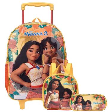 Imagem de Mochila Moana Infantil + Lancheira Térmica Com Estojo Xeryus