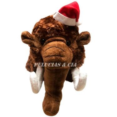 Imagem de Mamute Noel De Pelúcia 28cm - Elefante - Animais Natalino - PELUCIAS&C