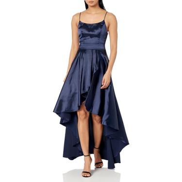 Imagem de Speechless Vestido de festa feminino longo sem mangas, Azul marino, 3