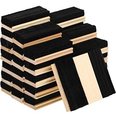 Imagem de Borrachas de feltro estilo campus, limpadores de pó, apagadores de quadro-negro de feltro para crianças, borracha de giz de madeira para limpadores de quadro-negro, espanadores para marcadores, quadros brancos e pretos, pintura estudantes, professores (36 peças)