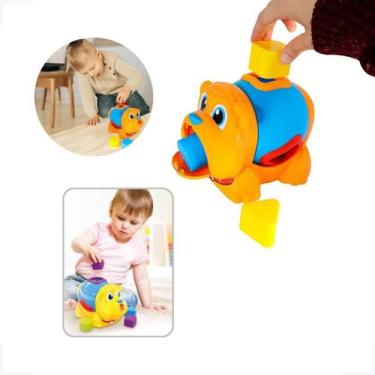 Imagem de Brinquedo Cachorro Encaixar Peças Bebês Didático Aprender - JP Brink