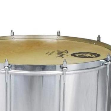Imagem de Surdo timbra 18x55 samba aluminio c/aro cromado pele animal