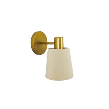 Imagem de Lustre Arandela Articulável Cúpula Cone Redondo Dourado 367 - ILUMINAM