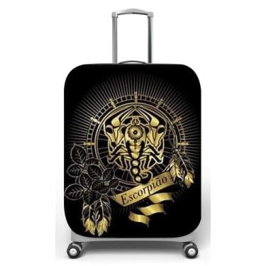 Imagem de Capa para mala de viagem G, medidas max C48x A75 x P29cm Escorpião Pre