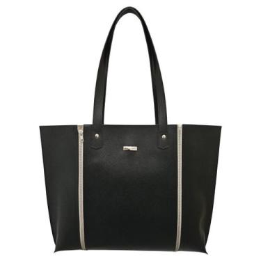 Imagem de Bolsa Duo material ecológico 277-R Raffai Couros, Preto, Preto