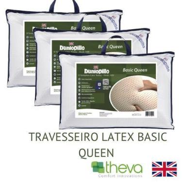Imagem de 3 Travesseiros Látex Basic Queen - 15cm - Dunlopillo