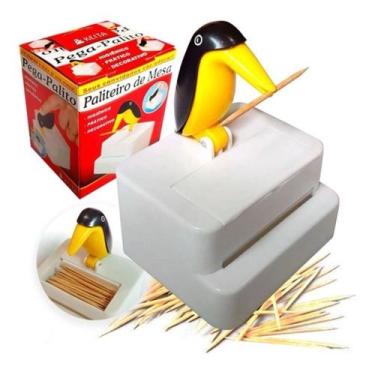 Imagem de Paliteiro De Mesa Pássaro Tucano Pega Palito De Dente - Keita