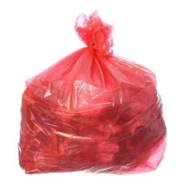 Imagem de Saco Para Lixo Vermelho Reforçado 100 Lt Com 50 Un - HIGIPACK