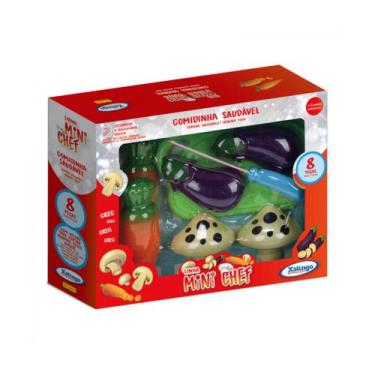 Imagem de Brinquedo Mini Chef Comidinha Saudável  8 Peças Xalingo - 2787.6