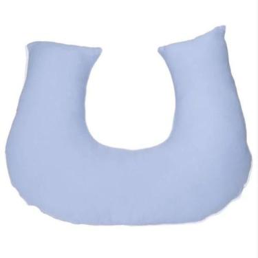 Imagem de Almofada de Amamentação Para Bebê Menino Azul 01 Peca - Happy Baby