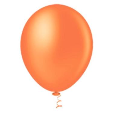 Imagem de Balão Látex Redondo 8 Laranja 50 Un - Pic Pic