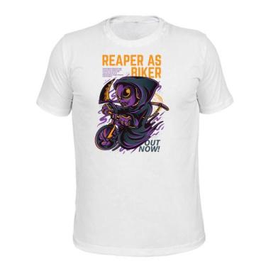 Imagem de Camiseta Plus Size 100% Algodão Malha 30.1 Reaper - Surprass, Branco, 