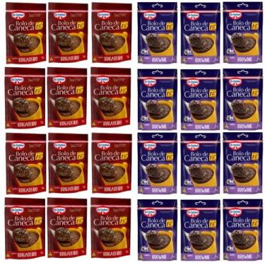 Imagem de Kit c/ 24un Bolo De Caneca brigadeiro e Brownie - Dr.Oetker - Dr. Oetk