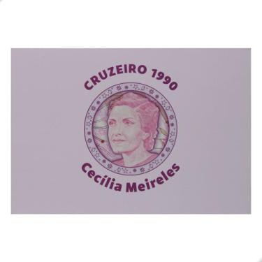 Imagem de Folder Encarte para Cédula de 100 Cruzeiros 1990 Cecília Meireles - Ba