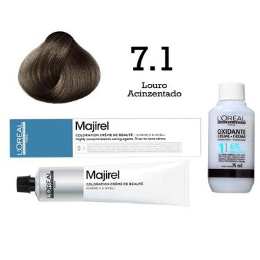 Imagem de Coloração Majirel 7.1 Louro Acinzentado + Emulsão Oxi 20 Vol. 75ml  L'