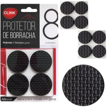 Imagem de Protetor Para Pé de Móveis e Cadeiras em Eva - Clink, 8 peças redondo 